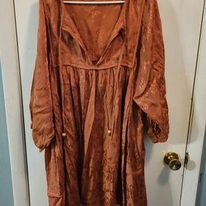 NATURAL LIFE Terracotta Long Sleeve Dress
